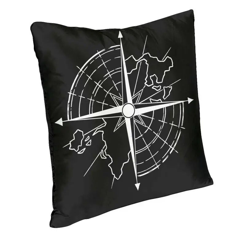 Explore The World Compass Nordic Pillow Cover Bedroom Decoration Car Cushion Case