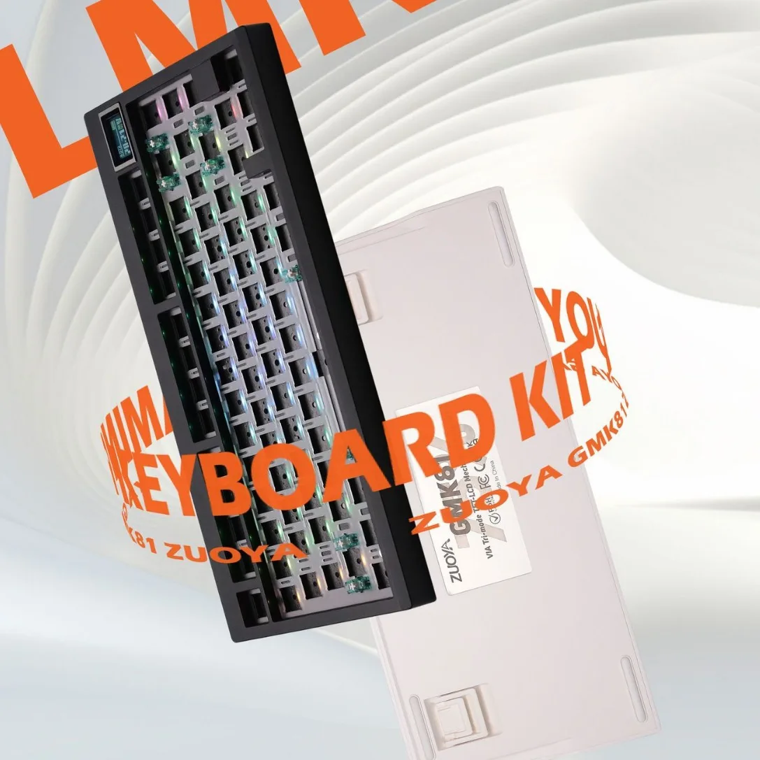 

Комплект механической клавиатуры GMK81, тройной режим, с возможностью горячей замены, подсветкой RGB и поддержкой программного обеспечения VIA