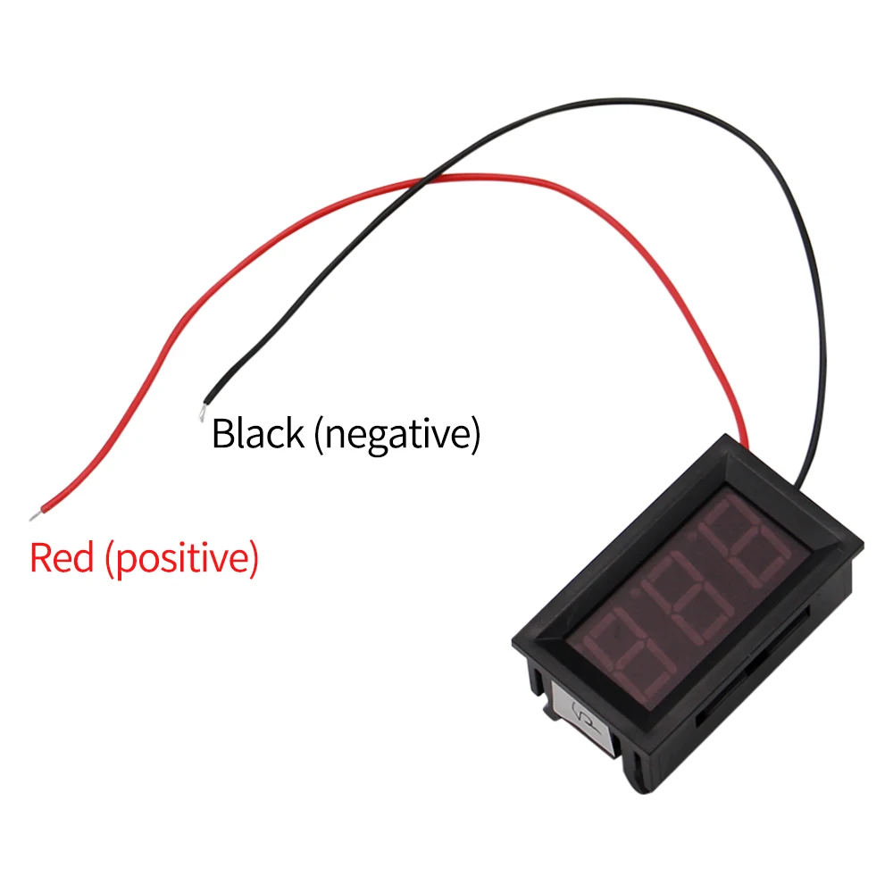 DC 4.5V-30V Waterproof Digital Voltmeter Car Boat Motorcycle 0.56inch LED Display Volt Voltage Meter Mini Tester Panel Ammeter