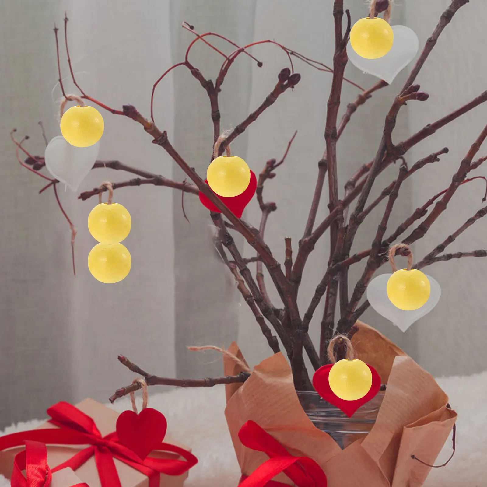 

100 шт. деревянных бусин для рукоделия, гладкие деревянные бусины для изготовления украшений, ожерелий, браслетов, декора