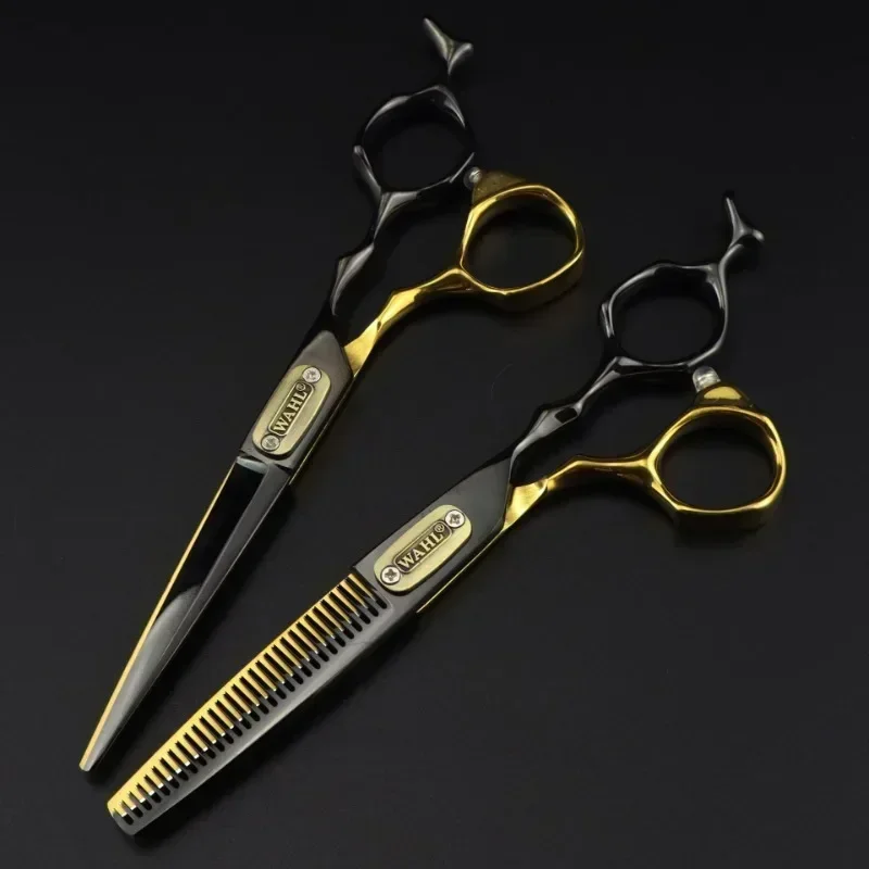 

Professional Japan 440c Steel 6 Inch Bull Head Hair Cutting Scissors Haircut Thinning Barber Cut Shears Hairdressing Scissors