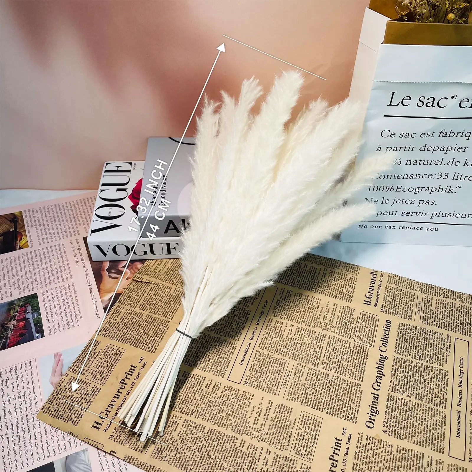 30 pçs natural pampas grama flores secas palhetas diy artesanato buquê de casamento fotografia adereços festa em casa decoração de natal suprimentos