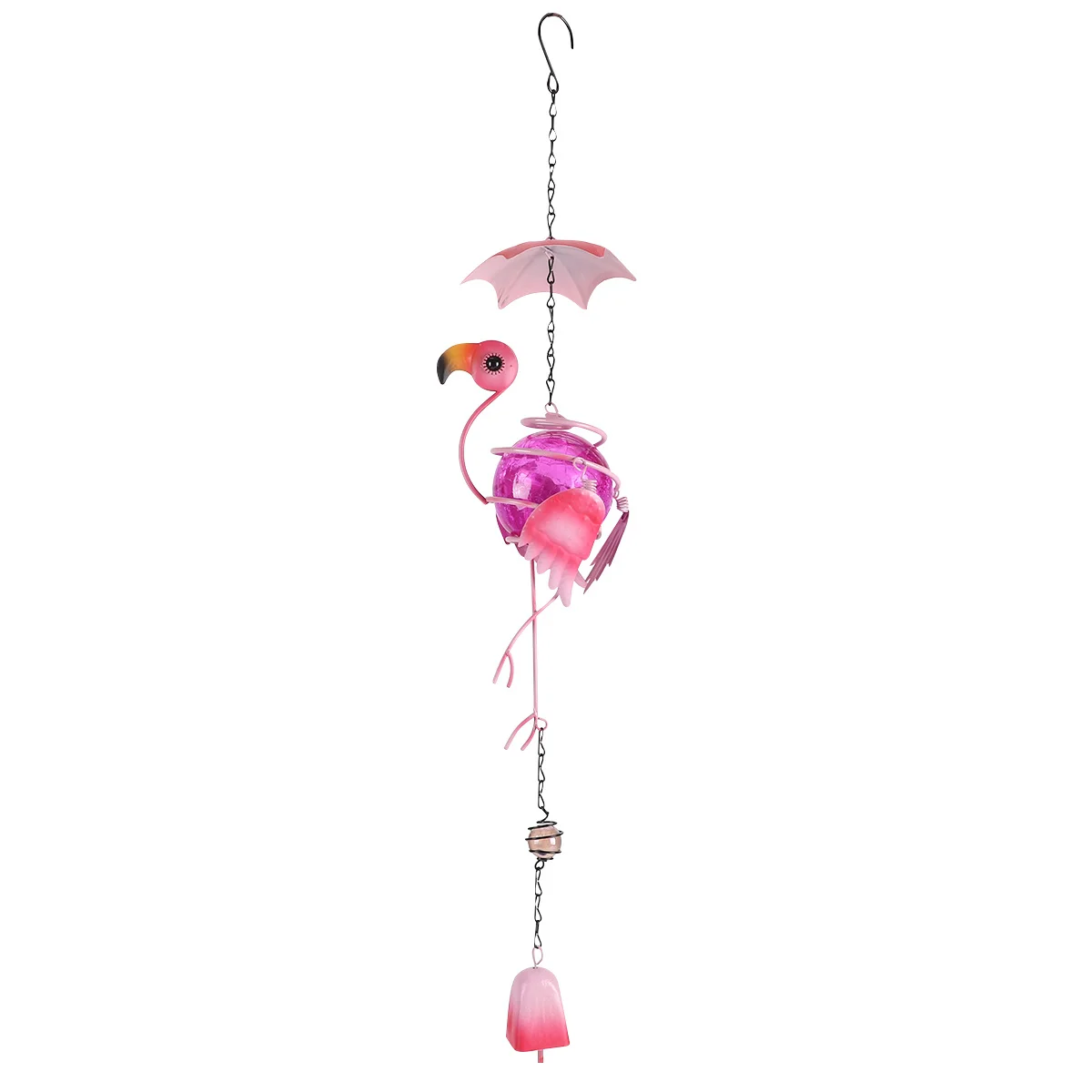 

3 Wall Ornaments for Crafts Flamingo Wind Chime Outdoor Decor Household Bell Home