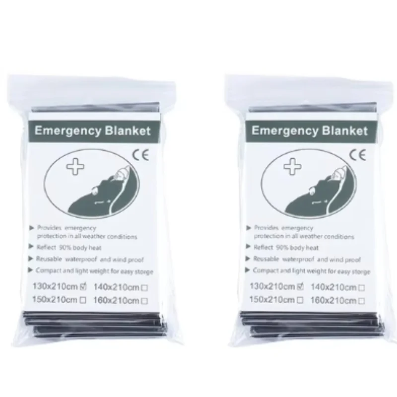 Survival Emergency Mylar Thermal Blanket Foil Space Blanket for NASA Body Warmer Outdoor First Aid Camping Gear Hiking Travel image 2