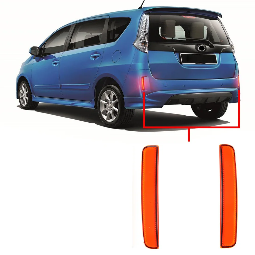 

Для Proton ALZA модифицированный отражатель заднего бампера стоп-сигнал задний окружающий противотуманный фонарь DRL дневные ходовые огни