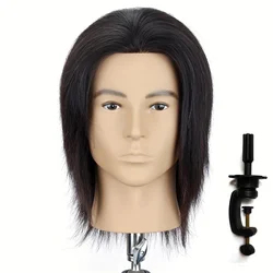 100% Human Hair Mannequin Head Men's 8