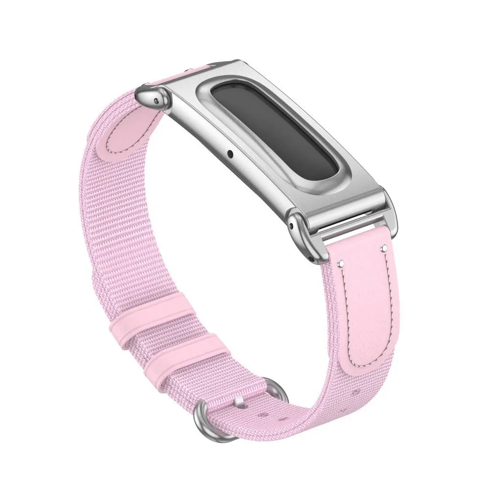 Breathable Elastic Nylon Wrist Strap For Fitbit Air Device Stylish Colored Quick-Dry Adjustable Wristband Smartwatch Accessories