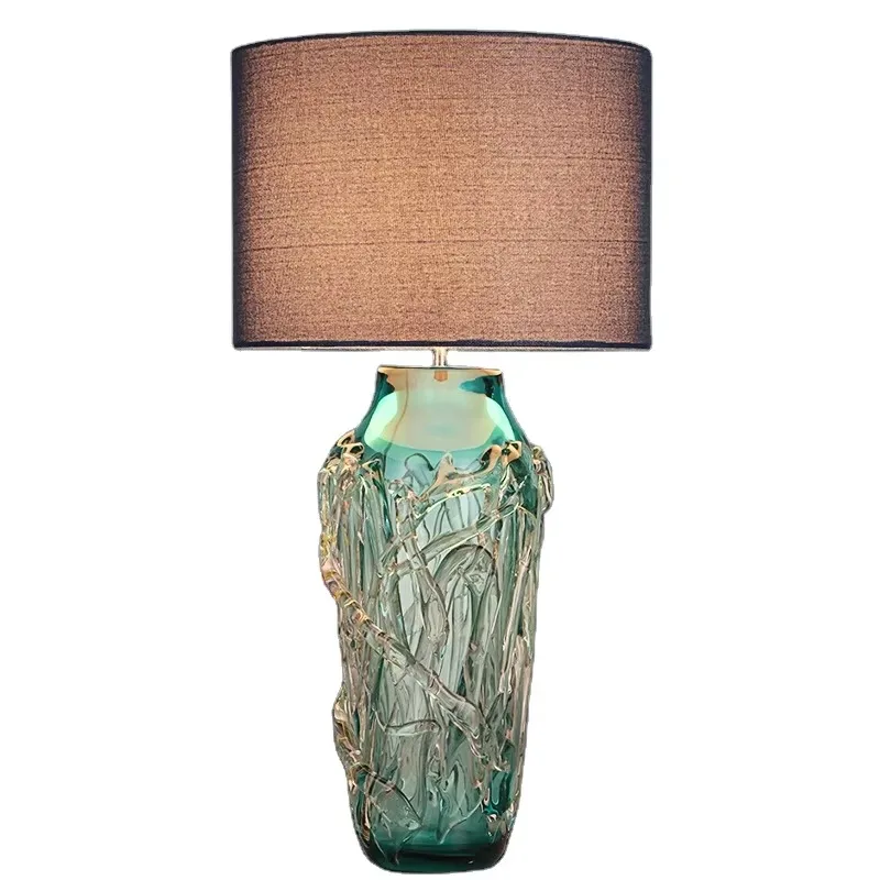 Table lamp home decoration wholesale luxury high-end led lamp handmade glass table lamp