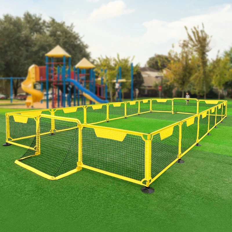 Outdoor Sports Football Assembled Safety Fence Football Hitting Soccer Shooting goal Target Net Fence for Soccer Ground