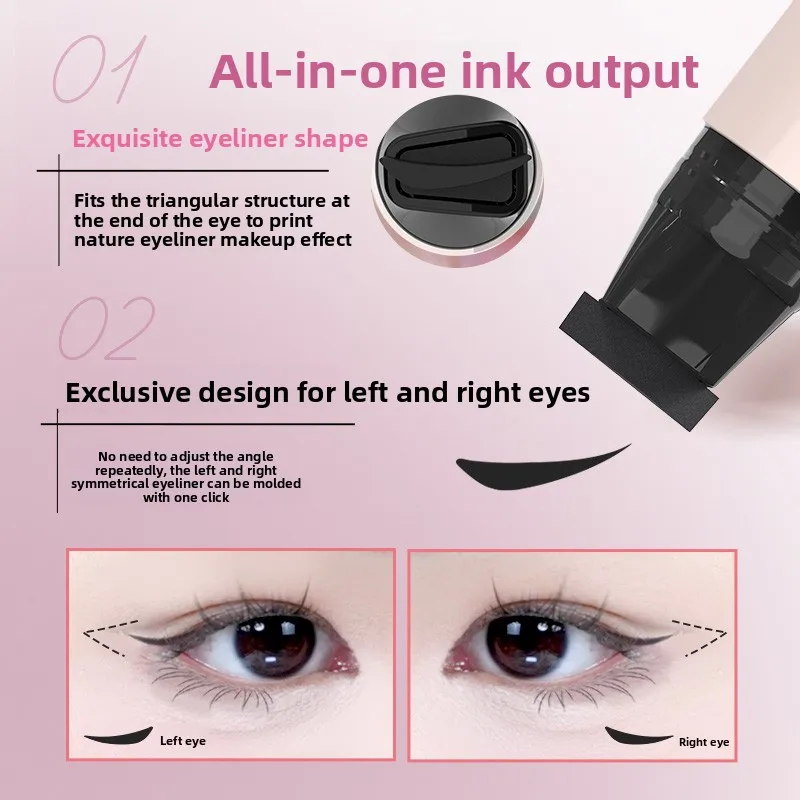 DEZONE makeuo set 2 TEILE/SATZ Einteilige Eyeliner Stempel Stift Präzise Umriss siegel langlebig eyeliner flüssigkeit stift Make-Up Kosmetik