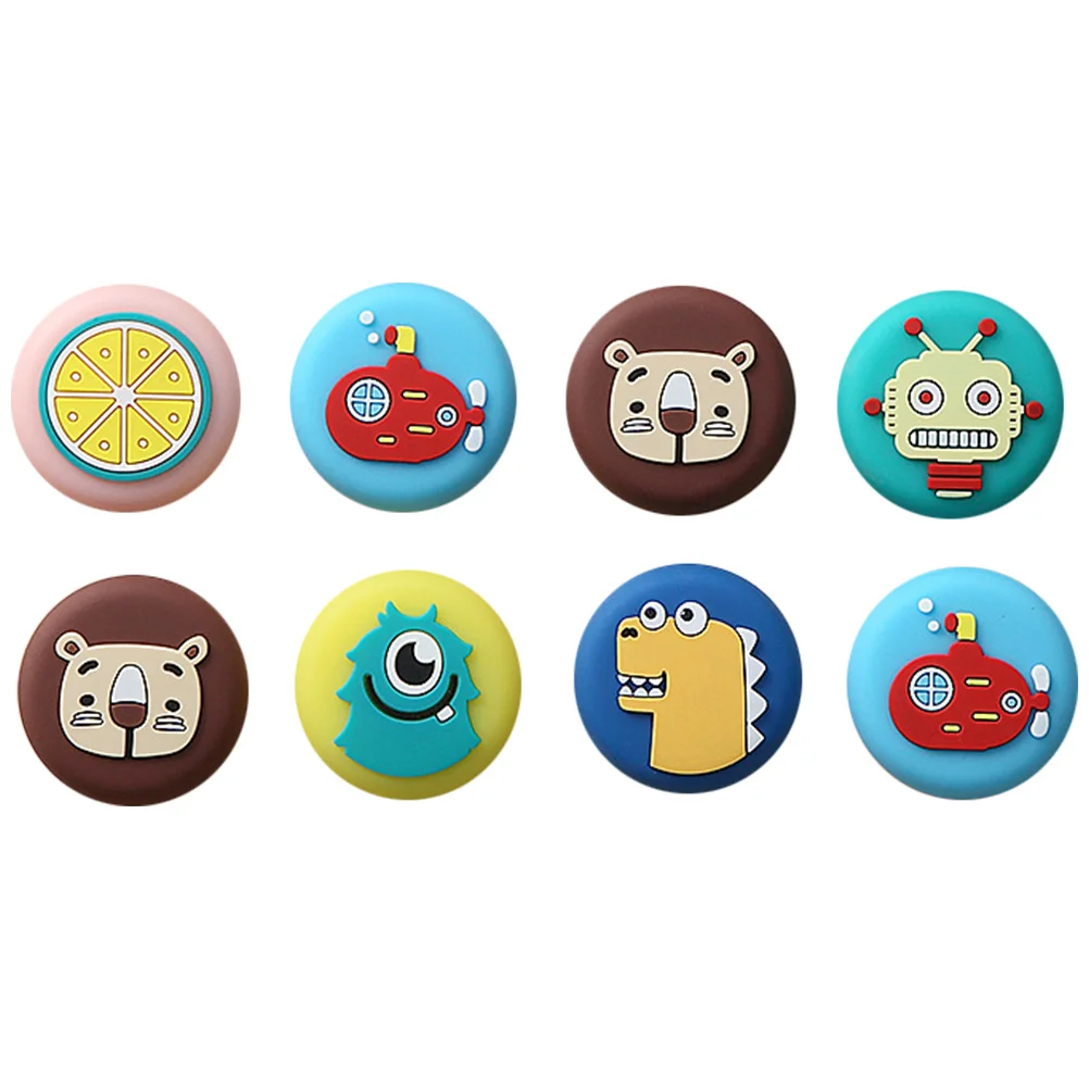 

8Pcs Door Knob Wall Crash Pads Cartoon Adhesive Bumpers Door Handle Stopper for Wall Bumpers for Doors