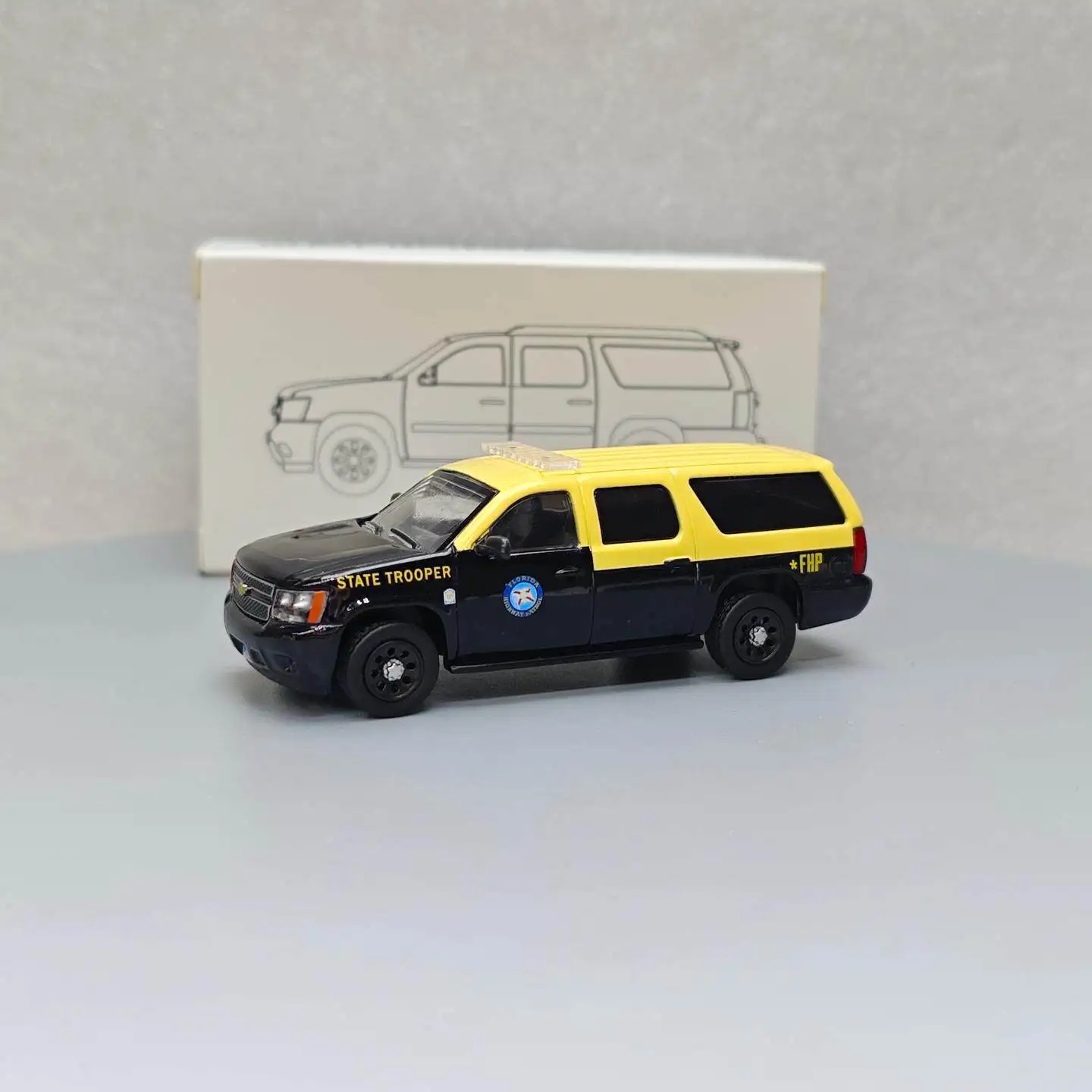 

596 1:64 Saboban Florida Highway Patrol Police Car 596 73 Diecast Alloy Car Model Collectible Gift