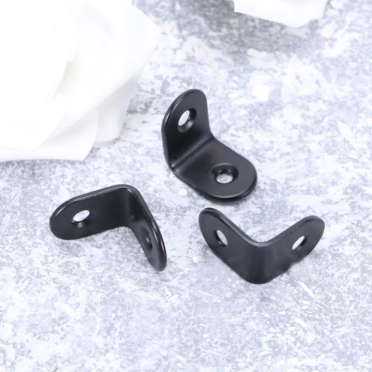 

50 Pcs Stainless Steel Corner Shelves Angle Bracket Right Brace Shelf