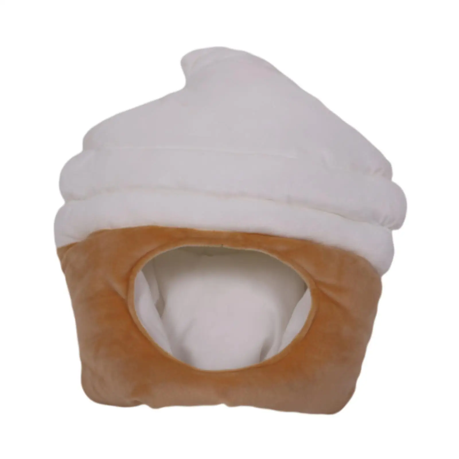 Ice Cream Headgear Headpiece Creative Cap Adults Kids Winter Hat Plush Hat