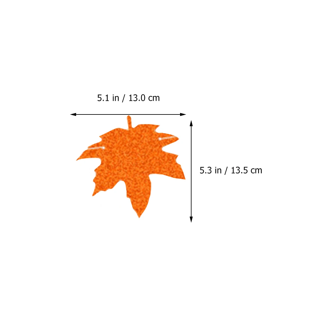 

1pc Maple Leaves Garland Paper Banner Thanksgiving Decor Supplies Glitter Wall Doorway Mantel Easy Install Eco Friendly