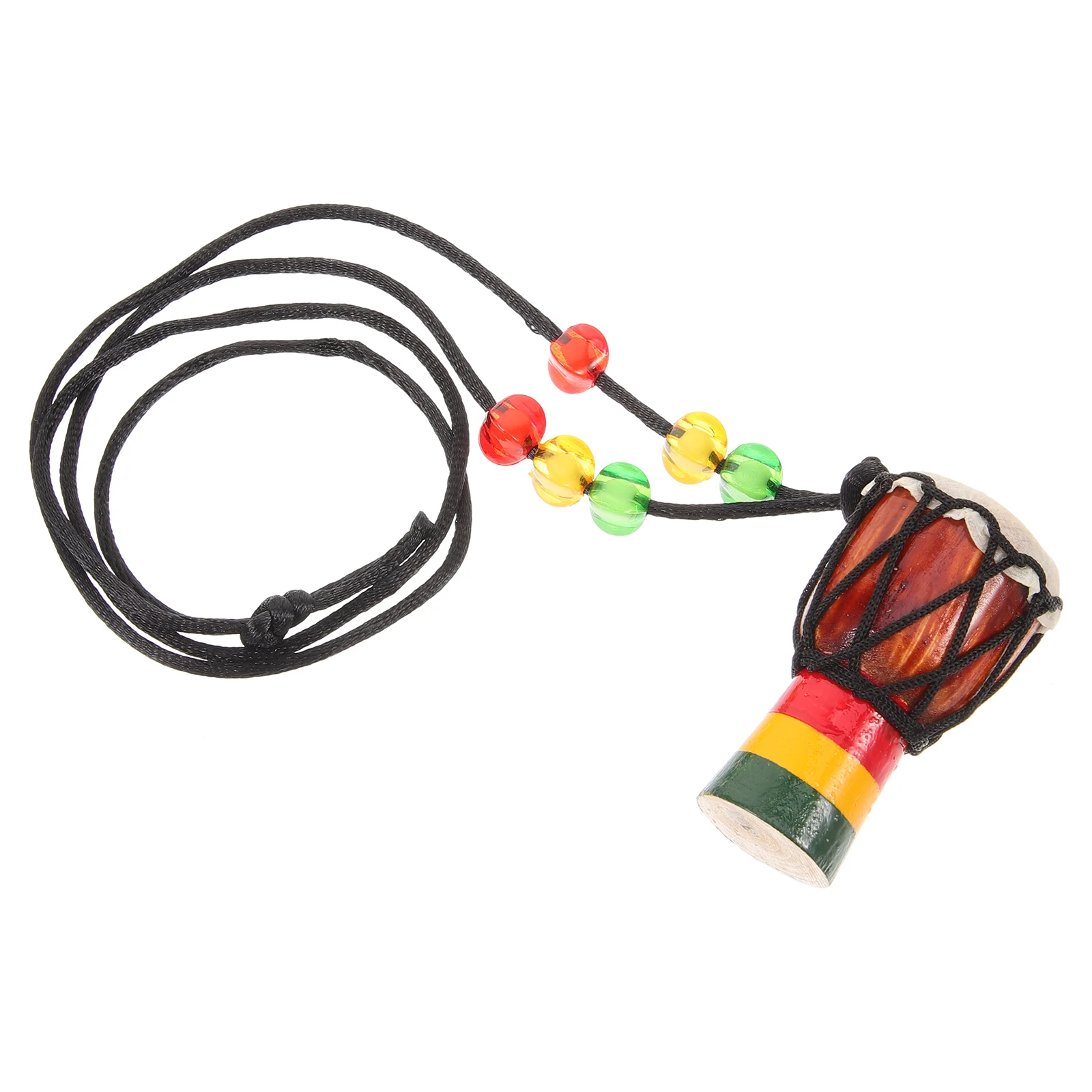 

Wooden Mini Djembe African Drum Hollow Solid Wood Handcrafted Music Gift Decorative Home African Drum Necklace
