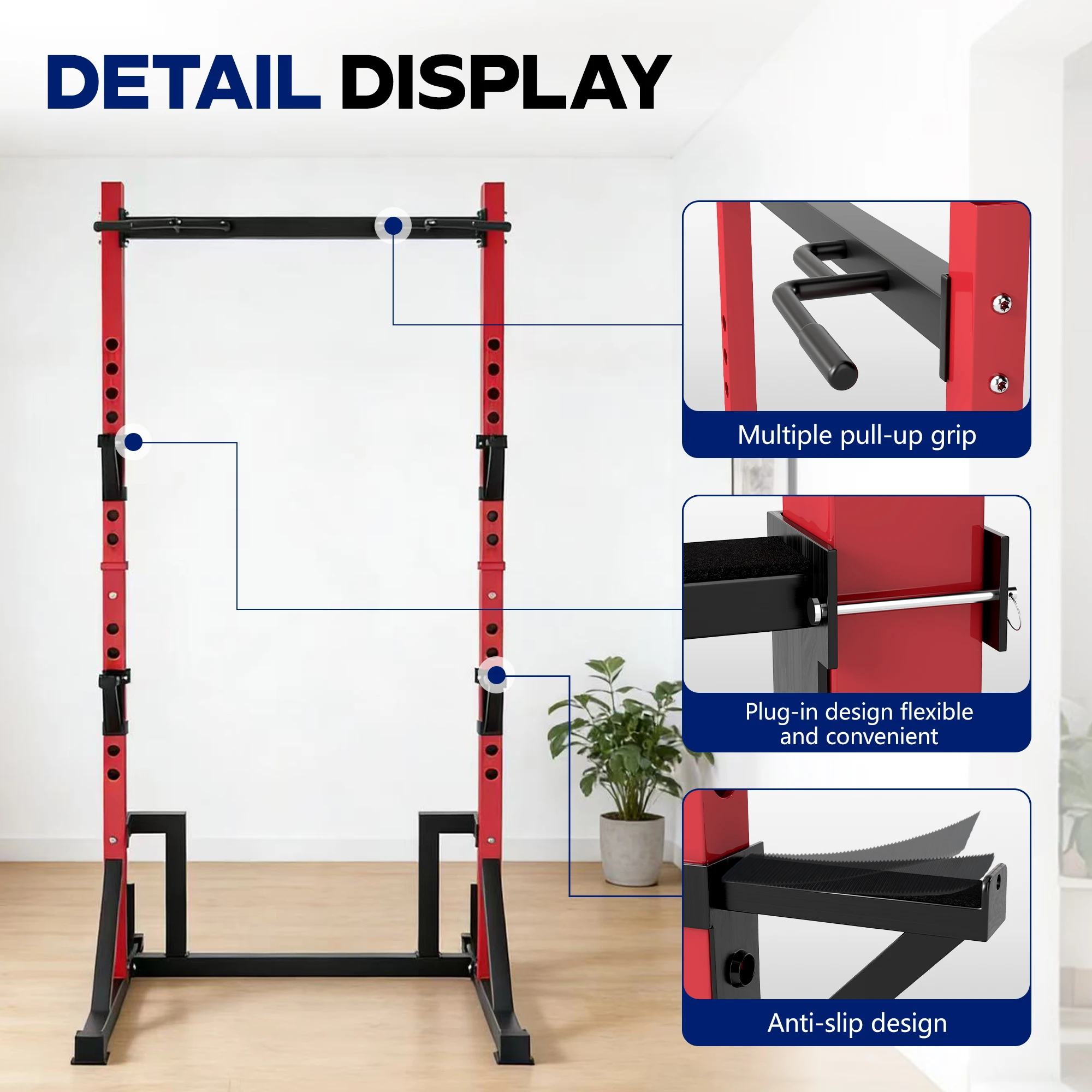 KERDOM Rack de musculation mul - Heavy Equipment Storage avis et prix