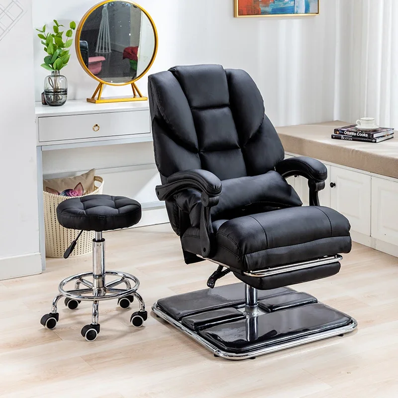 

Barbershop Luxury Salon Chair Leather Vintage Portable Reclinable Salon Chair Barber Equipment Cadeira Commercial Furniture