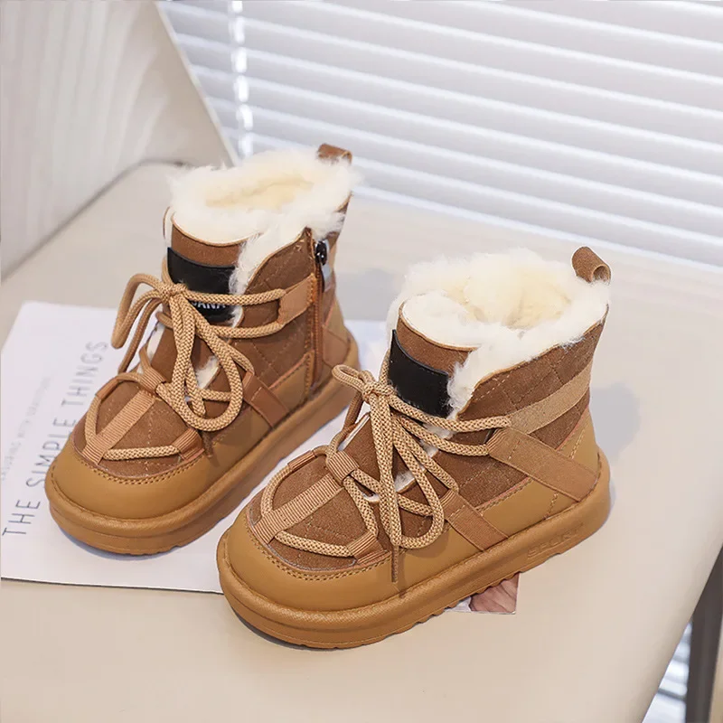 BotasNew Girl Boot Simple Versatile Classic Winter Boots Comfort Warm Child Shoe Fashion Daily Child Boot Trend Stylish Boy Shoe