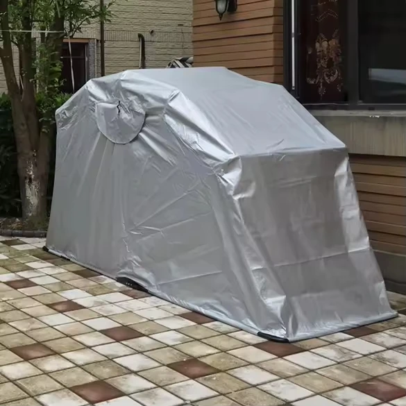Heavy Duty Waterproof Motorcycle Shelter Cover Single-Layer Steel Frame Motor Cycle Bike Garage Tent