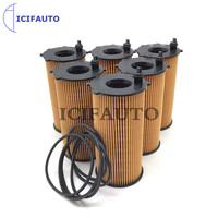 6 x  Car Auto Engine Oil Filter Element for Jeep Wrangler KA Liberty Cherokee KK Dodge Nitro KA 2.8 CRD 68032204AB, 68032204AA