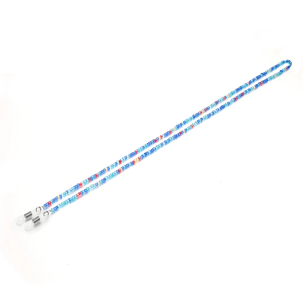 

2pcs Chain Fashion Eyeglass Chain Retainer Cord Safety Strap Decorative String Durable Beads Glasses Accessories