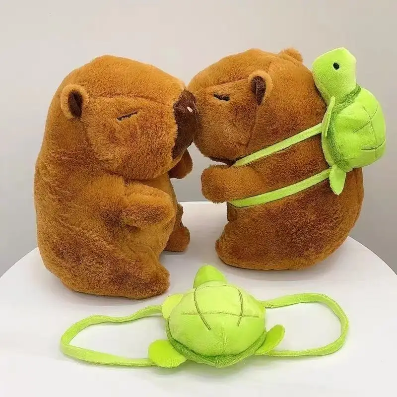 Peluche de Capibara de 23 cm, Simulación de Capibara, Juguete de Peluche Suave, Muñeco Adorable, Animales de Peluche, Regalo de Navidad y Acción de Gracias