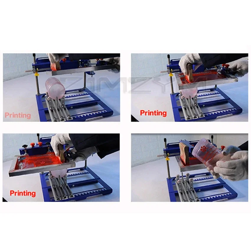 SPE-A Type QMH170 Curved Screen Printing Machine Manual Screen Printing Machine Steel Plate Press Silk Screen Printing Station