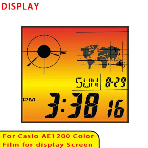 Farbbildschirm-Filtersets für Casio AE1200 Display Gradient Filter Royale Mod Hochwertiges Modellierzubehör – Detail 6