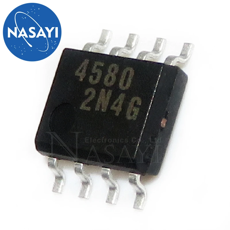 10PCS NJM4580M NJM4580 JRC4580 4580 SOP-8