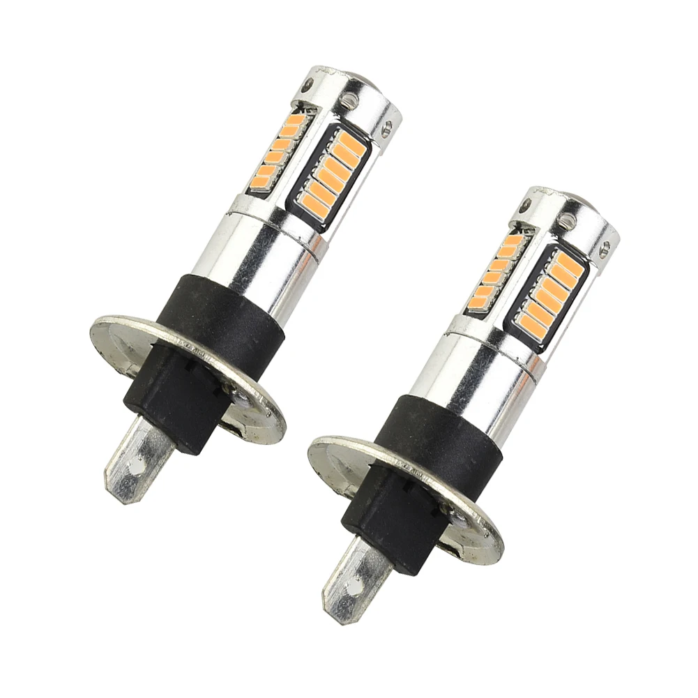 High Power Fog Light 3000K Amber Bulbs For Safe Driving 360-degree Beam Long Lifespan For Daytime Running Light
