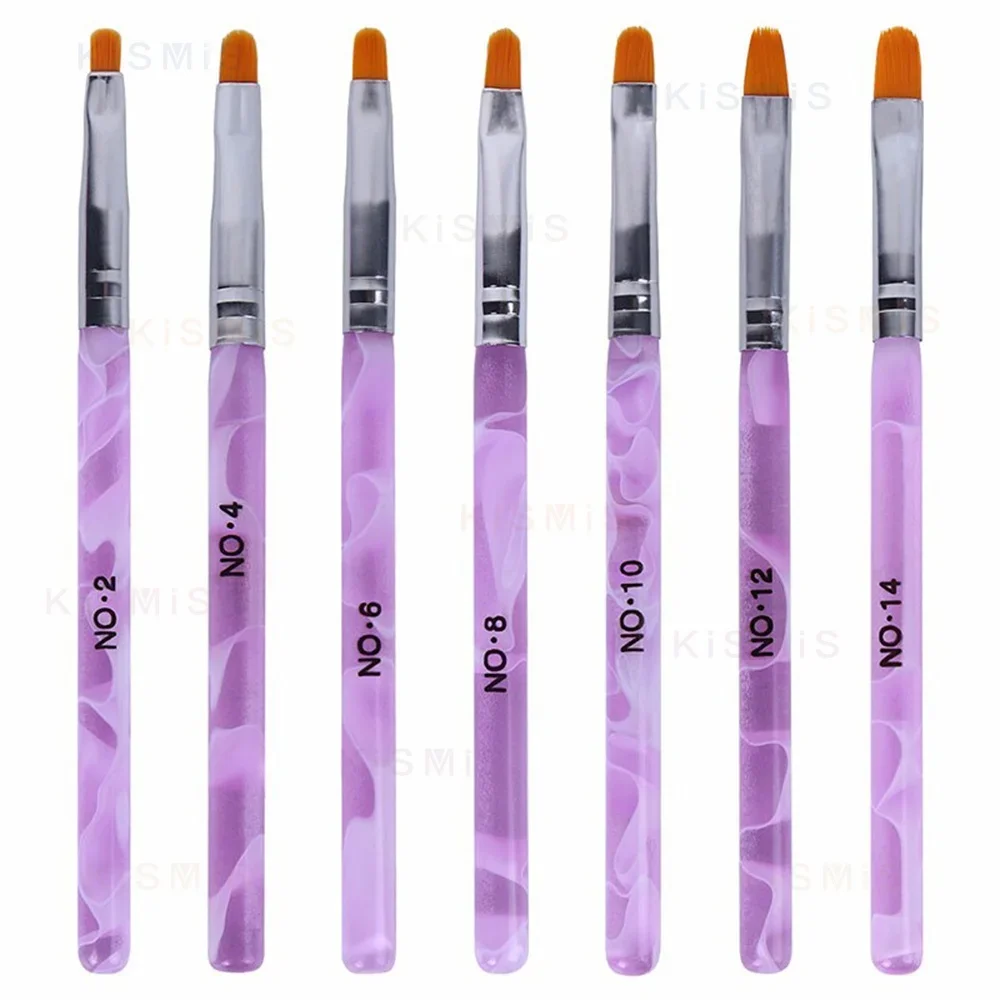 매니큐어 세트 7개 네일 아트 디자인 브러쉬 펜 아크릴 젤 폴리쉬 페인팅 아이라이너 펜 뷰티 도구