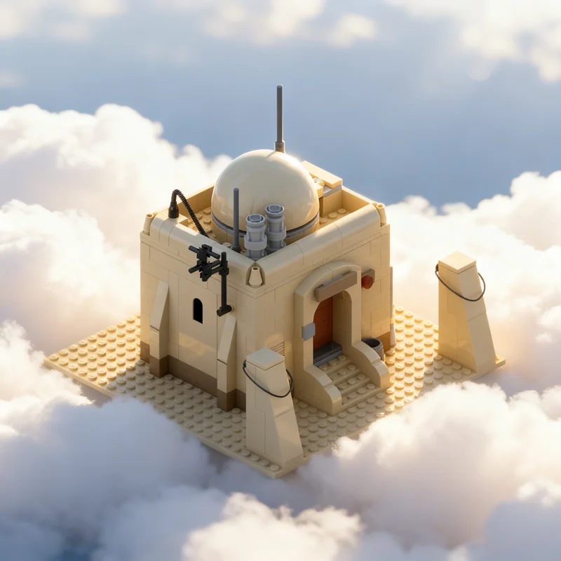 

318pcs MOC Tatooine Single House Building Star Battle Model Blocks Creative DIY Gift Display Decor Assemble Premium Adult Kids