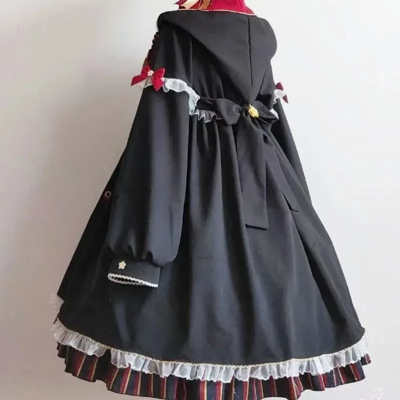 MAGOGO Lolita Gothic Dress Magical Girl Costume OP Dress With Hat Tie Badge Halloween Women's Vintage Dresses Cosplay Vestidos