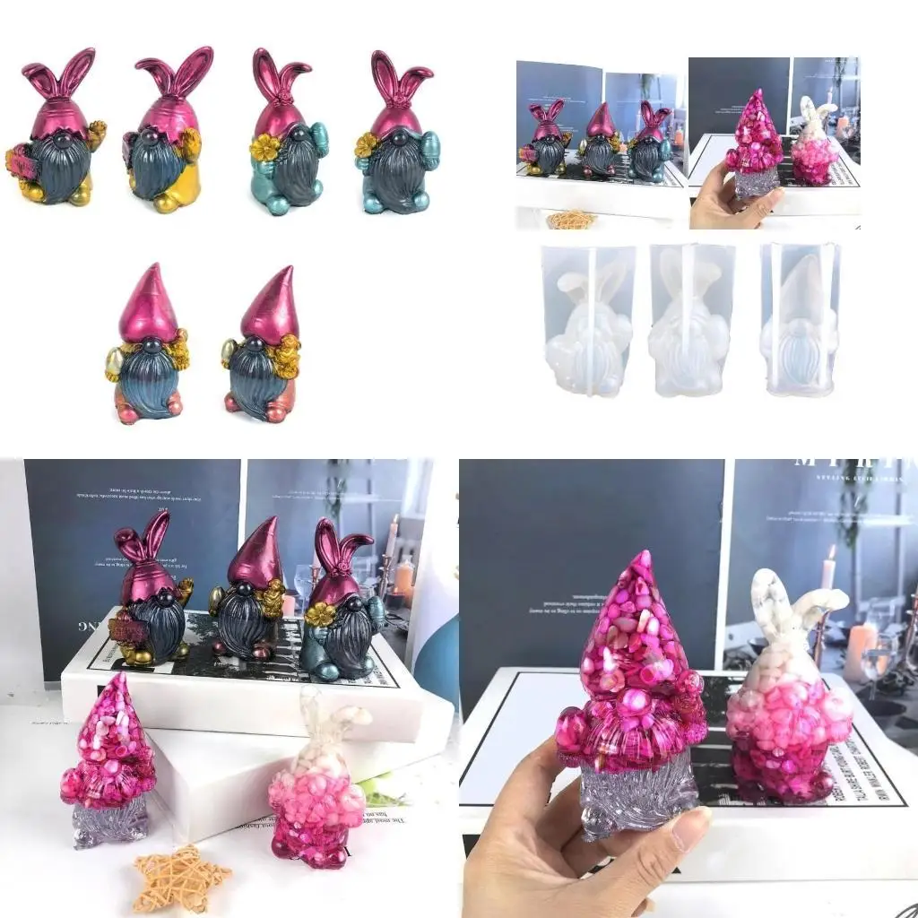  Dwarf Shaped Clay Moulds Crafts Molds Silicone Material for DIY Hand-Making