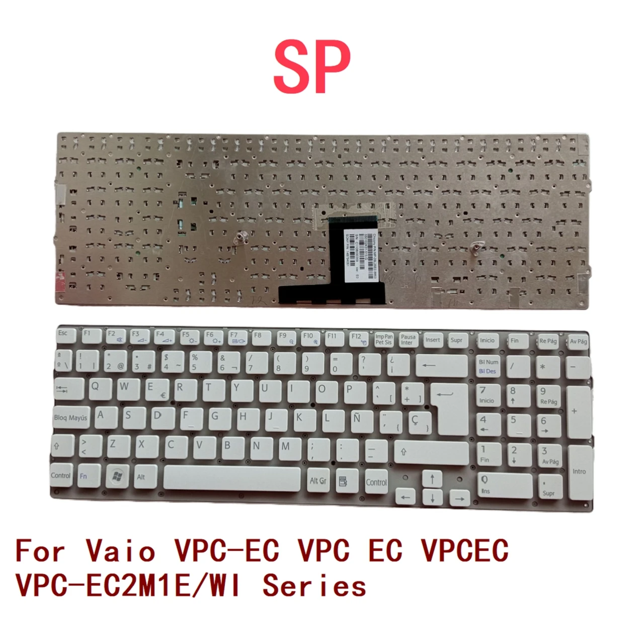 New Spanish Laptop Keyboard For Sony Vaio VPC-EC VPC EC VPCEC VPC-EC2M1E/WI Series Notebook PC Replacement