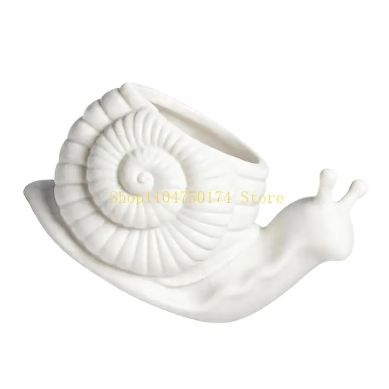 Raised-Shell Snail Plant Pot Lovely for Desk, Shelf, and Windowsill Displays Top Sale