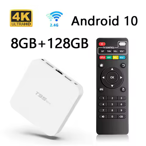 T95 mini Smart Android TV box Allwinner H3 Quad Core Android 10 WiFi 4G USB2.0 8GB 128GB 3D media player HD 4K TV HDMI