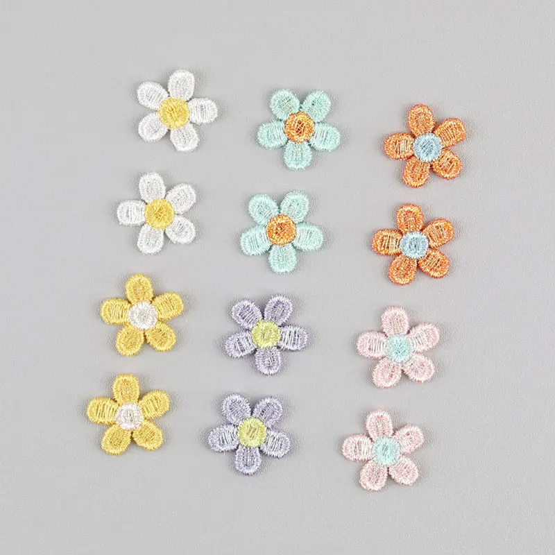 60 Stück bunte Sonnenblumen-Applikationen zum Aufnähen, ideal für DIY-Projekte, Kinder-Haarspangen, Accessoires, Kleidung, Hüte und Schuhverzierungen. – Detail 1