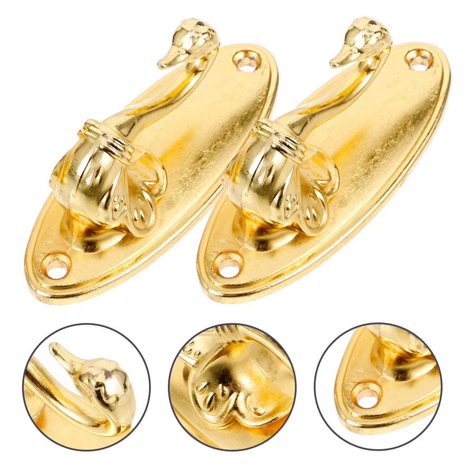 الذهبي سبائك الزنك الستار السنانير 8.5*4 سنتيمتر خمر نمط روز تصميم للمنزل الديكور الستائر العائق Tieback #1