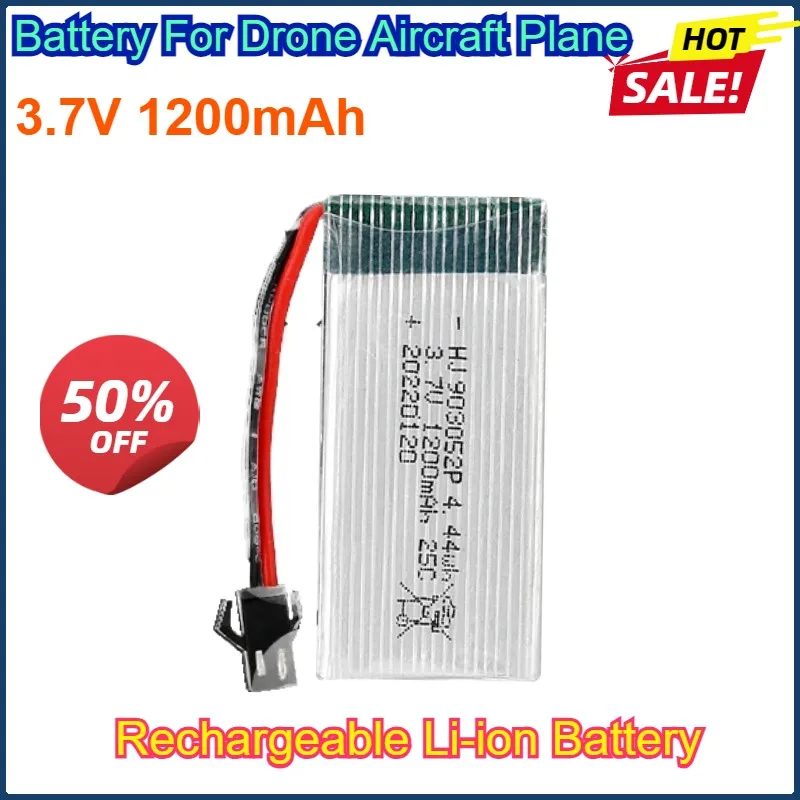 3.7V 1200mAh 903052Polymer lithium battery High Rate 25C Lithium Ion Polymer Li-po Rechargeable Battery For Drone Aircraft Plane