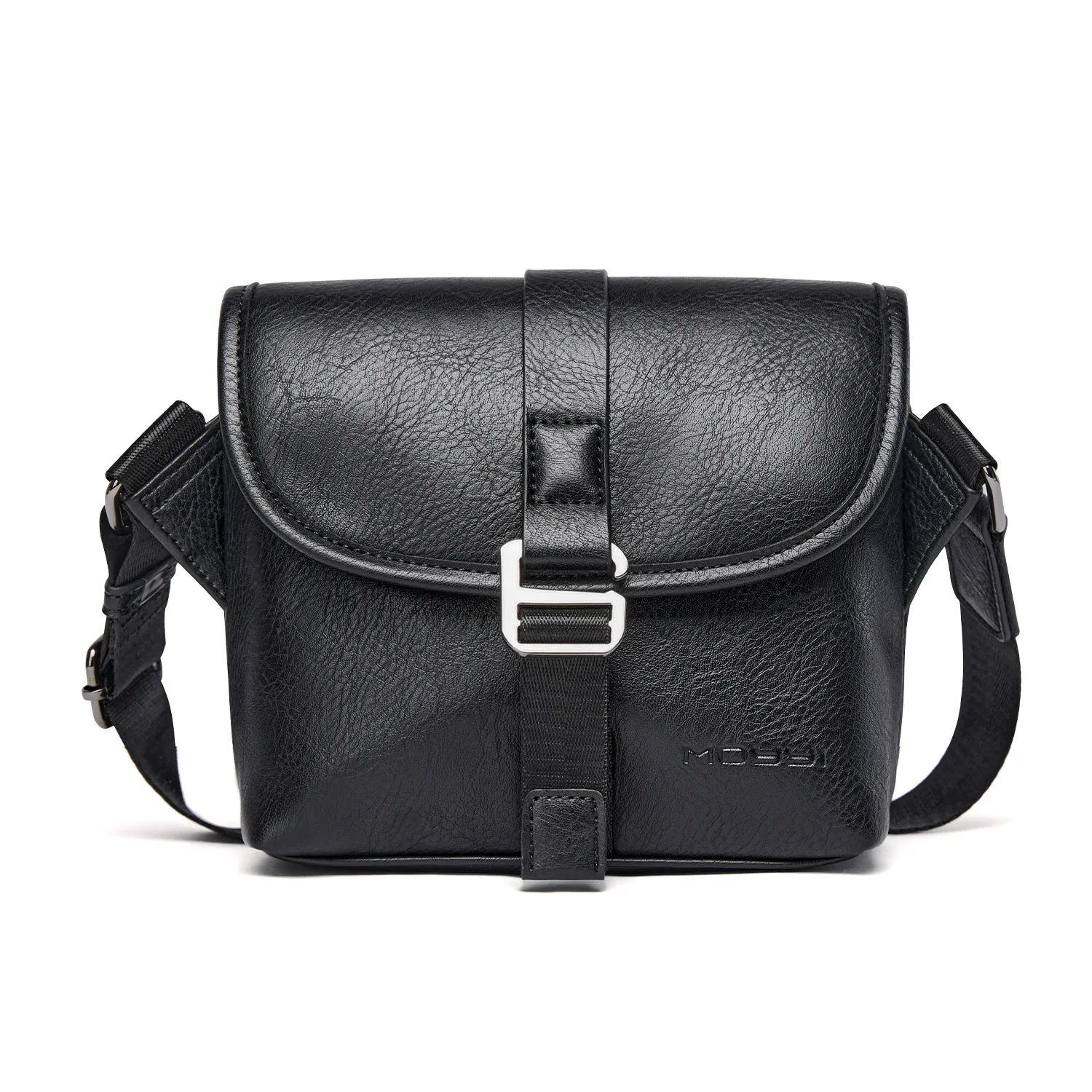 

Shoulder Crossbody Bags For Men Pu Leather Vintage Messenger Bag Black Mobile Phone Waist Pack Large Capacity Waterproof Handbag