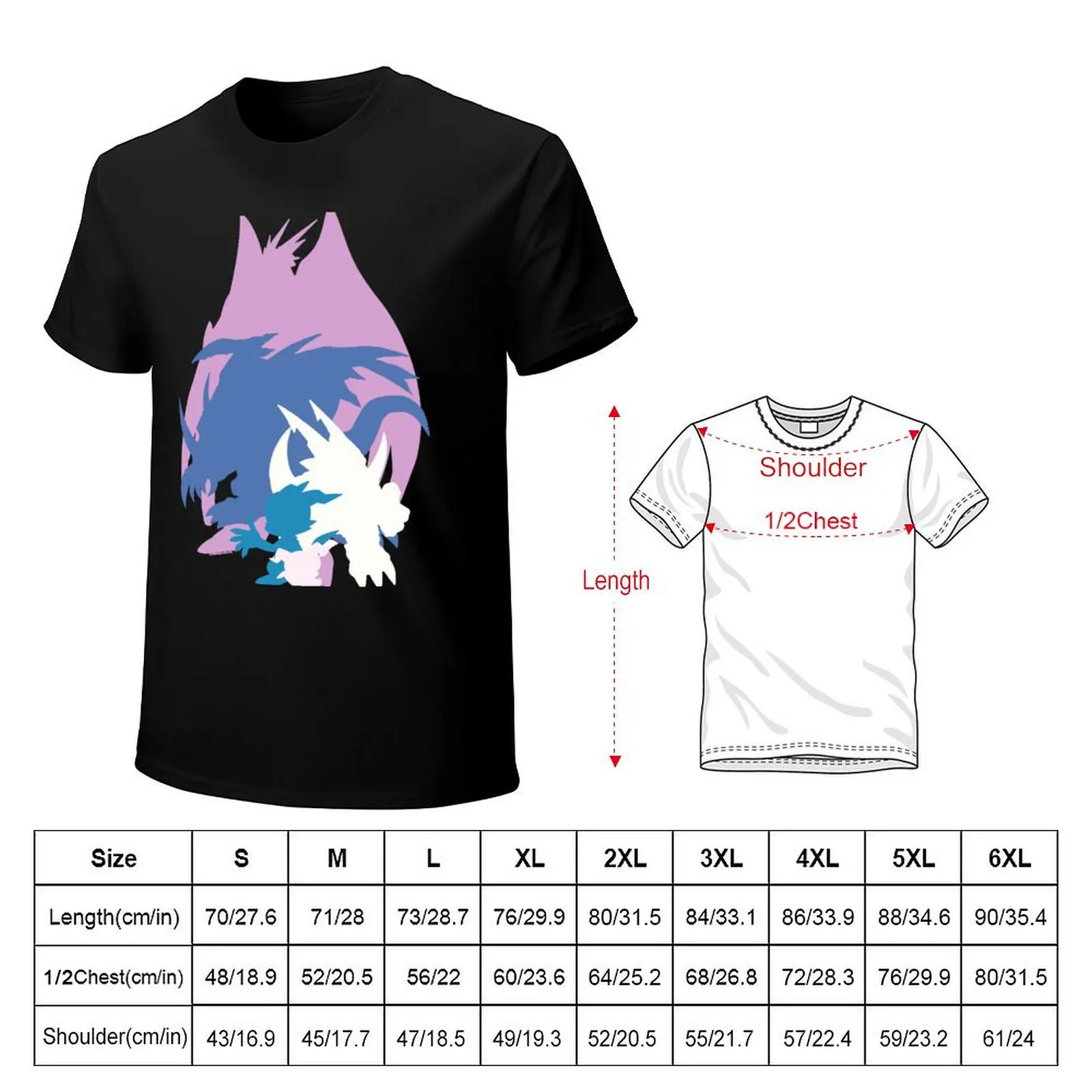 Digimon - Veedramon line T-Shirt summer top cotton graphic tees anime stuff t shirt men 100℅ cotton