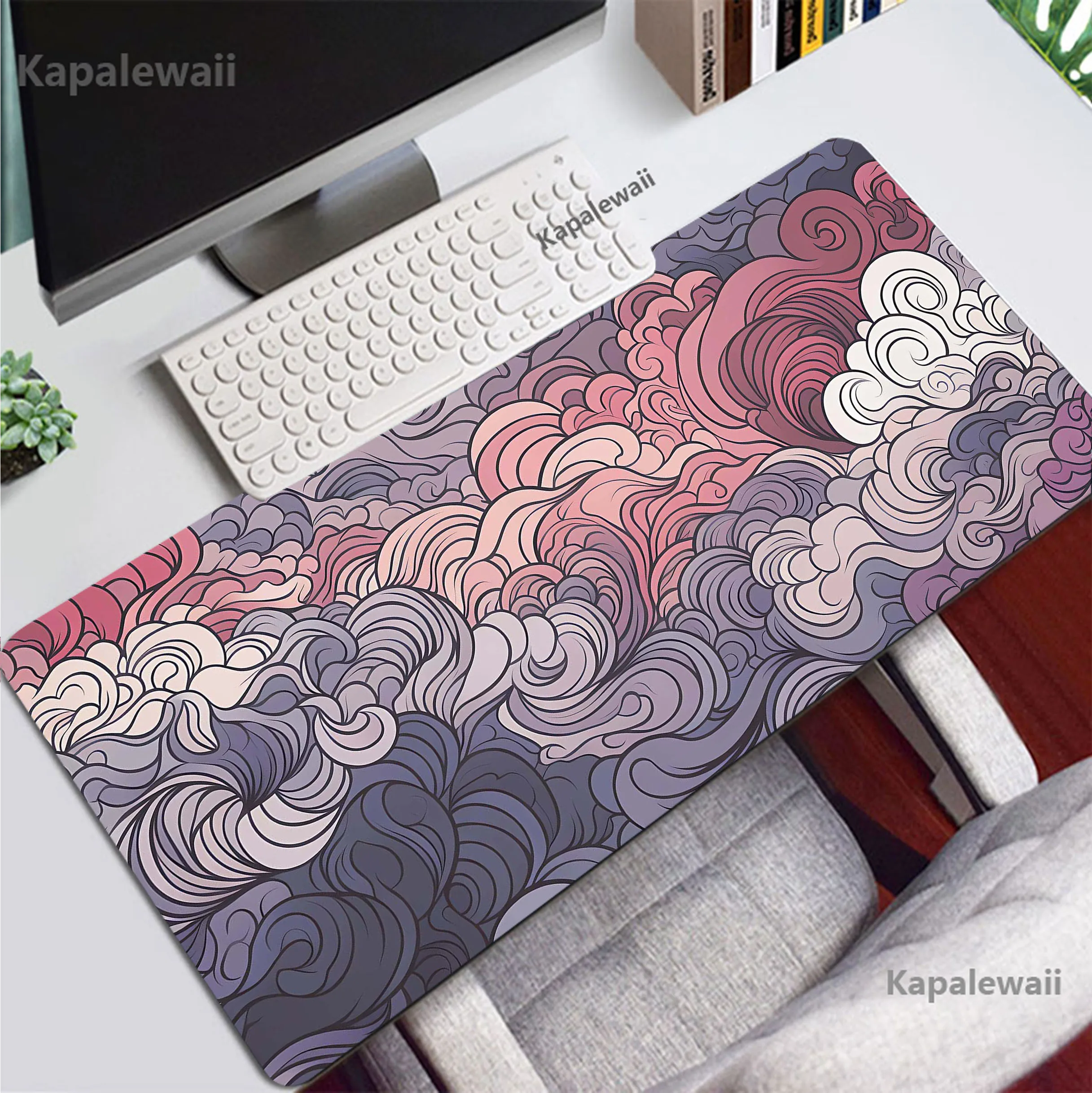 

Japanese Great Wave Art Mouse Pad Gaming Mousemat Large Desk Mat Pc Gamer Accessoires Mousepad Speed Keyboard Pads XXL 90x40cm