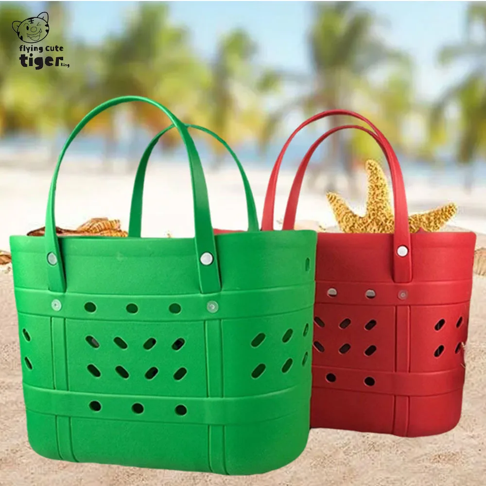 Bucket Bag Handbag New Product Eva Beach Bag Perforated Bag Mini Bag Multi-Color Candy Color Handbag