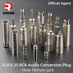 NEUTRIK's REAN Audio wideo Adapter konwersji XLR do XLR, XLR do RCA, XLR do 6.35, 6.35 do RCA kobieta, 6.35 kobieta, 6.35 do 3.5