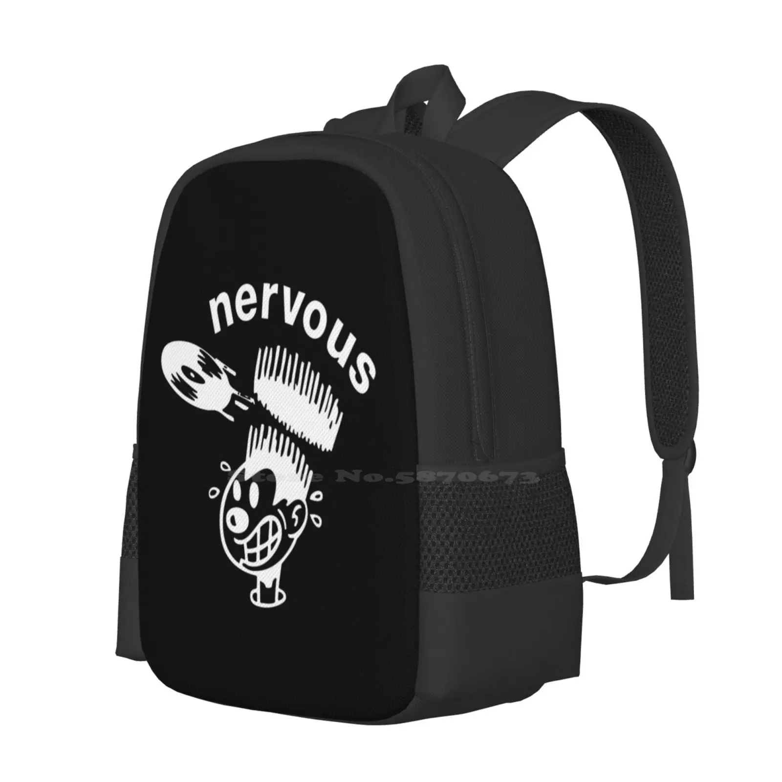 Mochila con diseño de impresión 3D, bolsa de estudiante, graba el logotipo de Michael Weiss, música, Hip Hop, etiqueta de registro, pistas