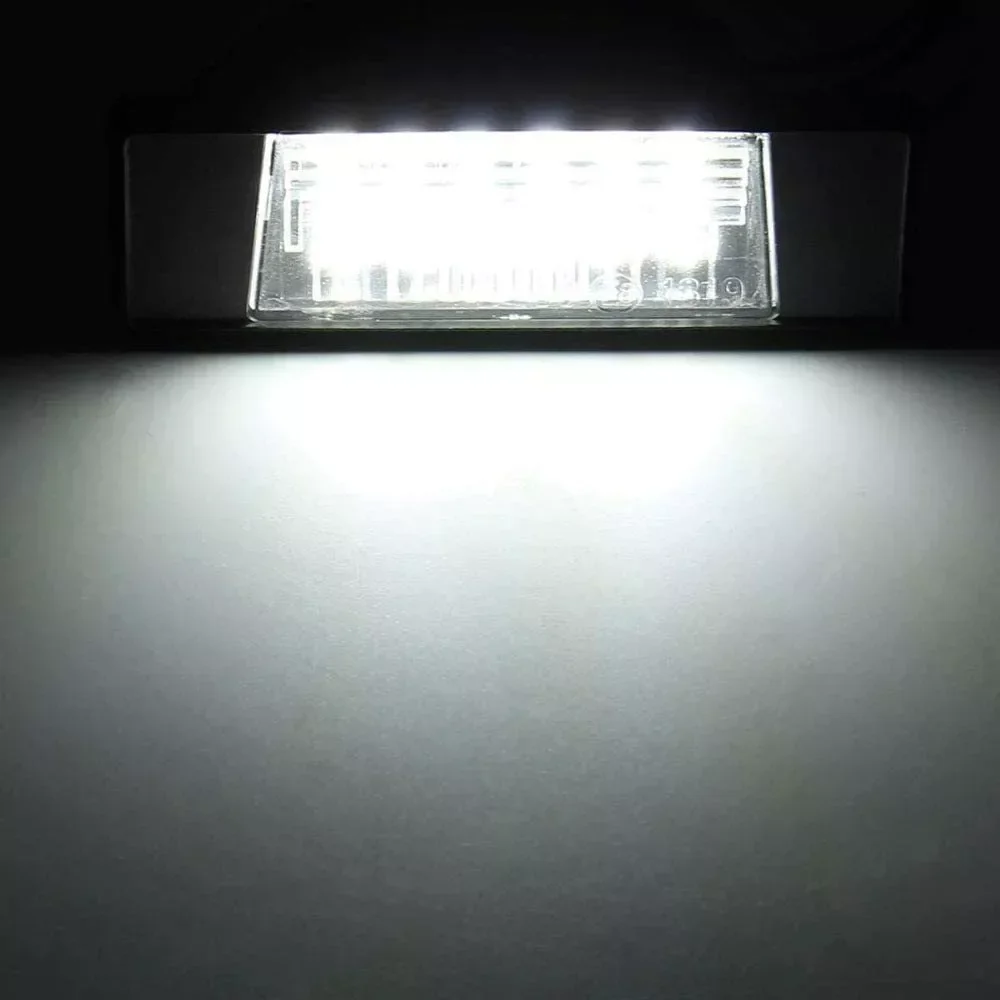 2 قطعة لوحة ترخيص مُضاء ضوء لنيسان قاشقاي J11 بريميرا P12 باثفندر R51 X-Trail T31 Juke F15 ميكرا فيرسا إنفينيتي Q50 #3