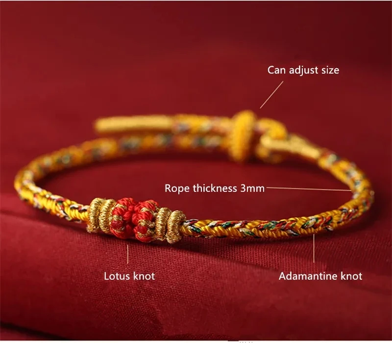 Hand Braided Coloful Rope Lucky Bracelet Zodiac Guardian Angel Bangle Women Men Lovers\' Gift Friendship Bracelet Size Adjustable