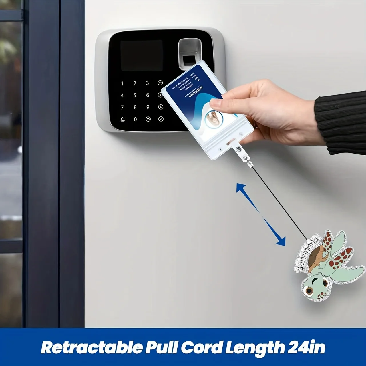 بكرة شارة ممرضة السلحفاة المضحكة، حامل شارة عمل لطيف مع مشبك قابل للسحب، أصدق شارة الأطفال، طالب التمريض